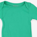 Green ribbed sleepsuit