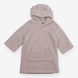 Grey Fleece Hoodie with Ears and Front Pocket