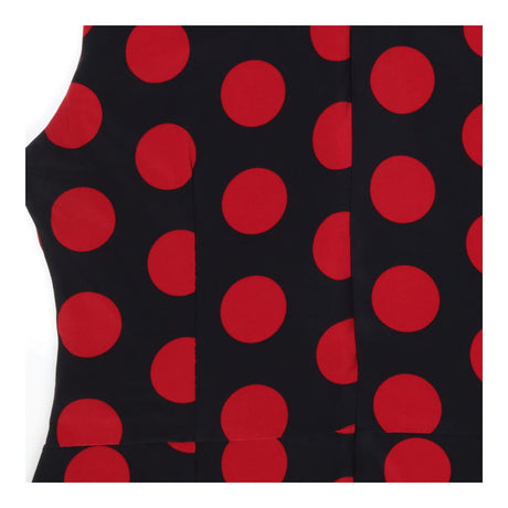 Dress black and red roses