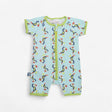 Blue and Green Puffin Shortie Romper 