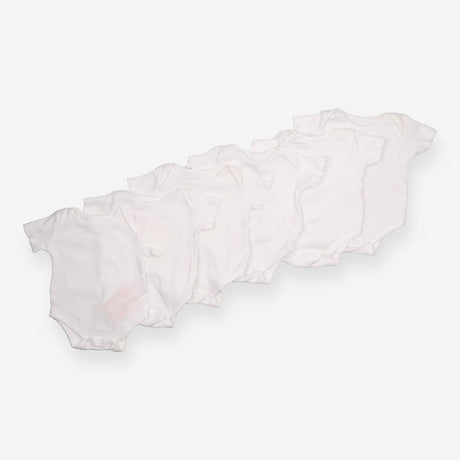 6 pack ribbed white bodysuit ribbed