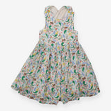 Summer dress white floral and mermaid
