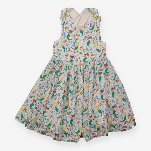 Summer dress white floral and mermaid