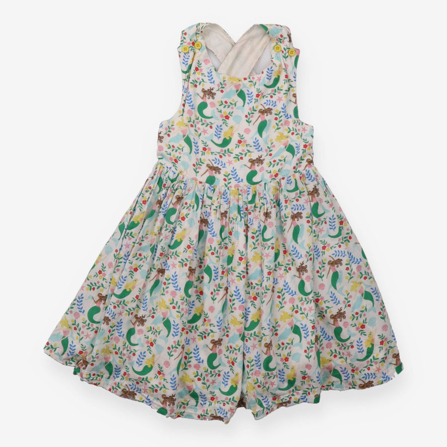 Summer dress white floral and mermaid