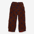 Trousers cord brown with navy stars