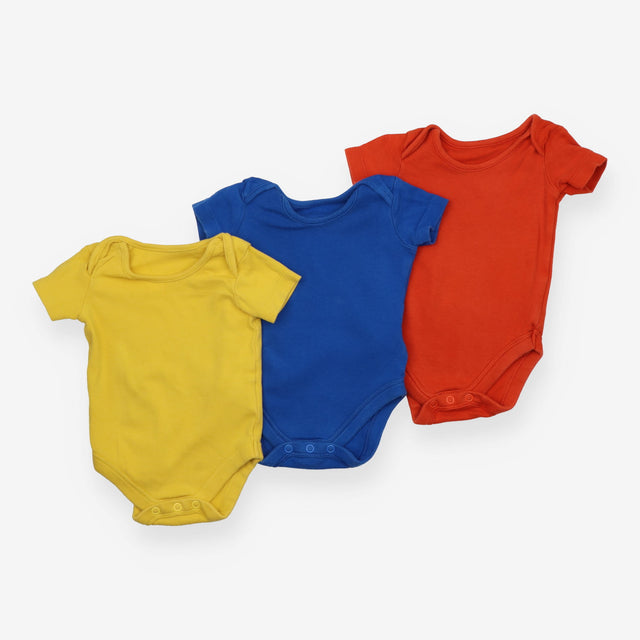 Bodysuits Orange, Yellow and Blue 3-Pack