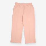 Wide-Leg Joggers in Pink Premium Interlock Jersey 