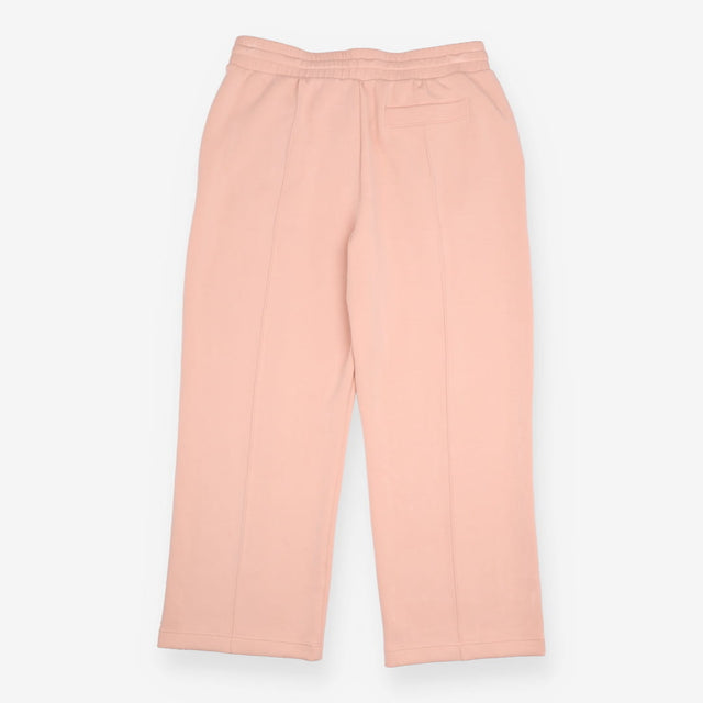 Wide-Leg Joggers in Pink Premium Interlock Jersey 
