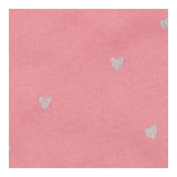 Pink jumper with silver glitter hearts