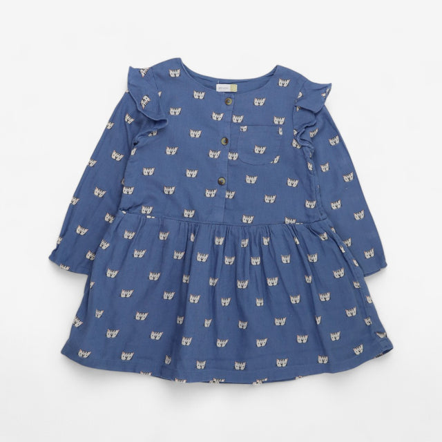 LS Blue cat dress 