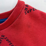 Red superstar sweatshirt