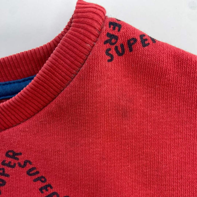 Red superstar sweatshirt