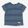T-shirt Blue with white stripes