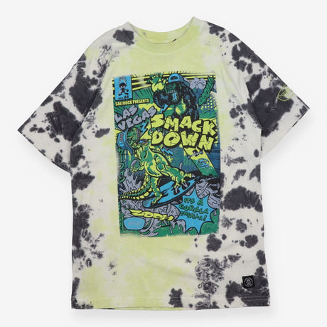 T-Shirt Yellow and Grey Tie Dye Smack Down