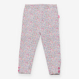 Leggings Jersey Ditsy Floral with Pink Flower Butt