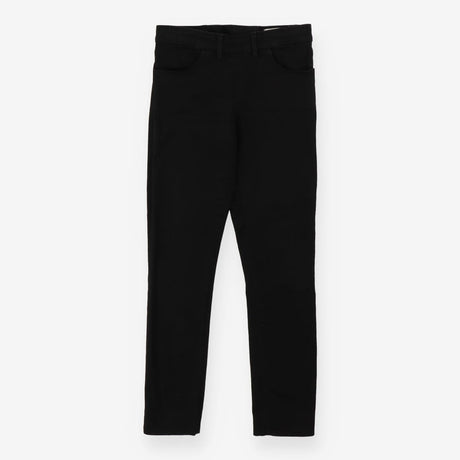 Slim leg denim trouser with rear fastening