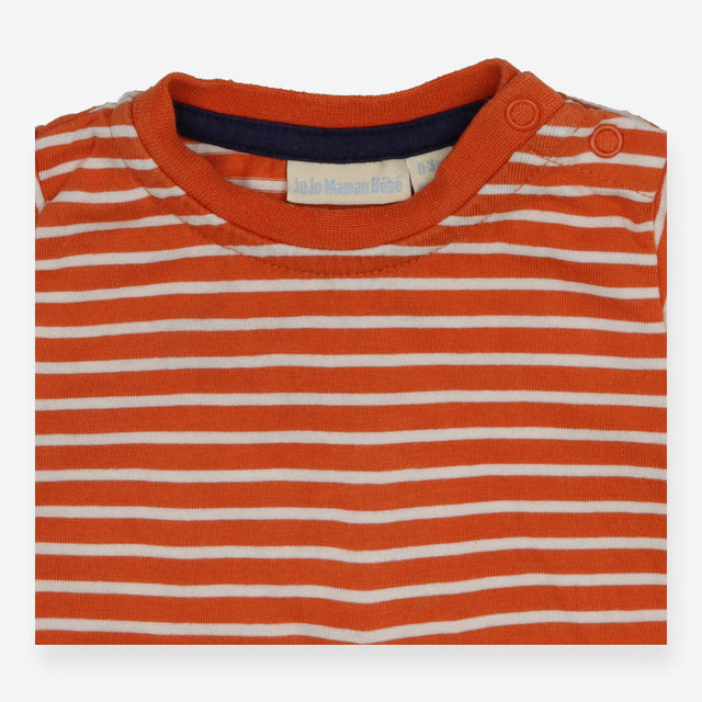 Orange Striped T-shirt 