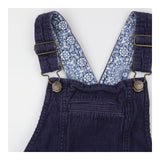 Navy cord pinafore dress
