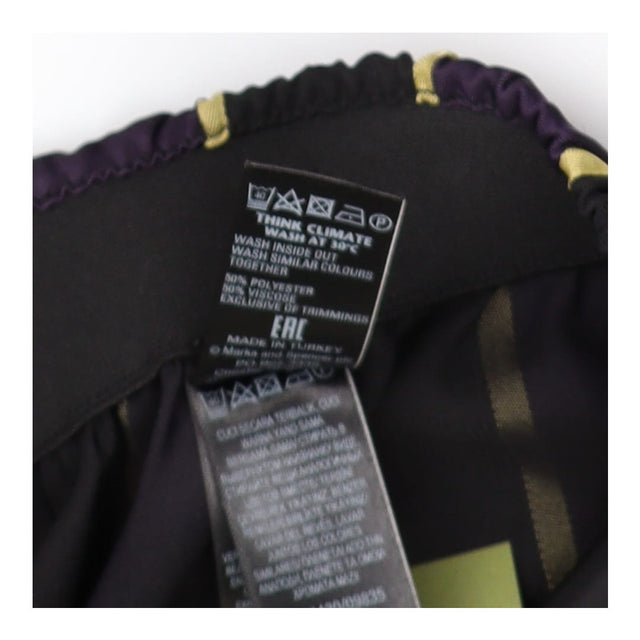Black Purple Gold Stripe Trousers smart