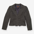 Reiss Dark Charcoal Fine Pinstripe Tailored Blazer