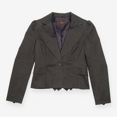 Reiss Dark Charcoal Fine Pinstripe Tailored Blazer