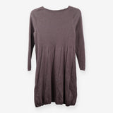 Mauve Knit Midi Dress Long Sleeve Soft Knit