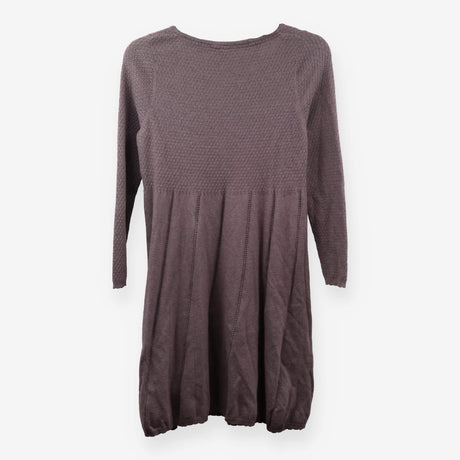 Mauve Knit Midi Dress Long Sleeve Soft Knit