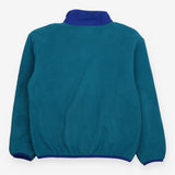 Fleece Teal with Orange Pocket