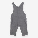 Knit cord dungarees grey