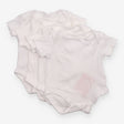 4 pack ribbed white bodysuits