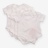 4 pack ribbed white bodysuits