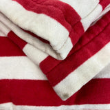 Red and white striped cotton jacket