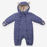 Blue pramsuit with grey paws and ears 