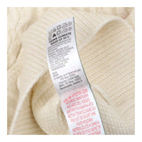 Kitted dress cream with cherriesn