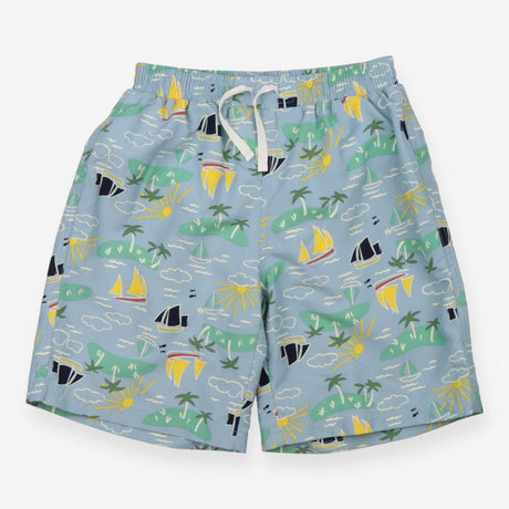 Swim Shorts Blue Sailing Island