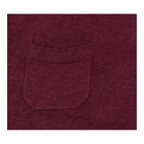 Berry Cotton Knitted Scoop Neck Tunic with Pockets