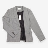 Reiss Black White Micro Check Single Breasted Blaz