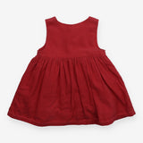 Pink Cord Pinafore with Bunnies 