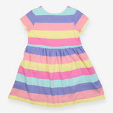 Dress jersey SS striped 