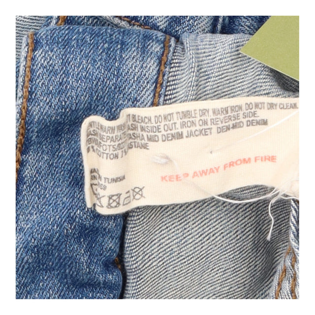 Jacket Denim Western Style Mid Blue