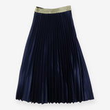 Frankie's Melbourne Navy pleated maxi skirt with g
