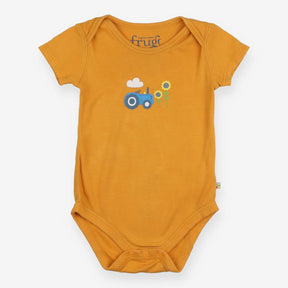 Bodysuit Orange Tractor and Sunflowers