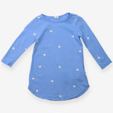 Dress blue jersey LS hearts