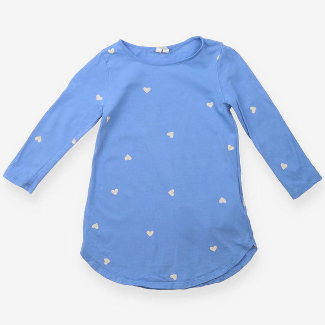 Dress blue jersey LS hearts