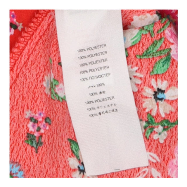 Friends like these Red Floral Wrap Midi Dress