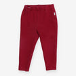 Plum fleece leggings