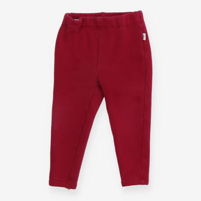 Plum fleece leggings