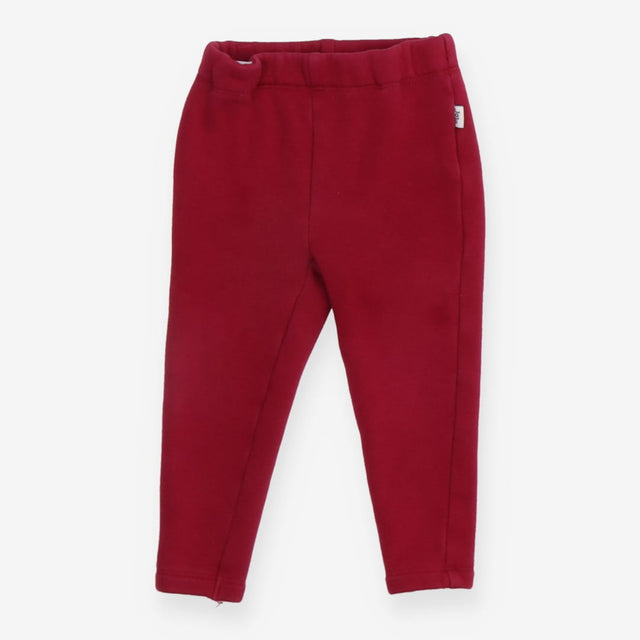Plum fleece leggings
