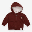 Hoodie Brown Toadstool Applique