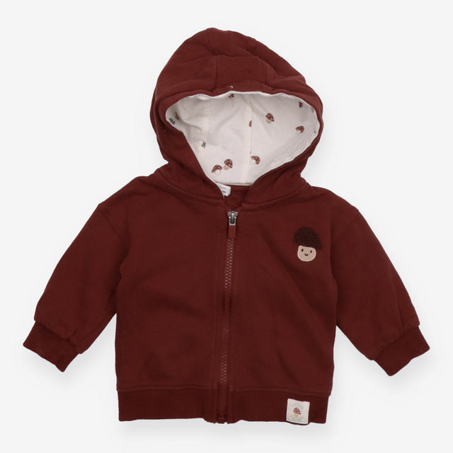 Hoodie Brown Toadstool Applique